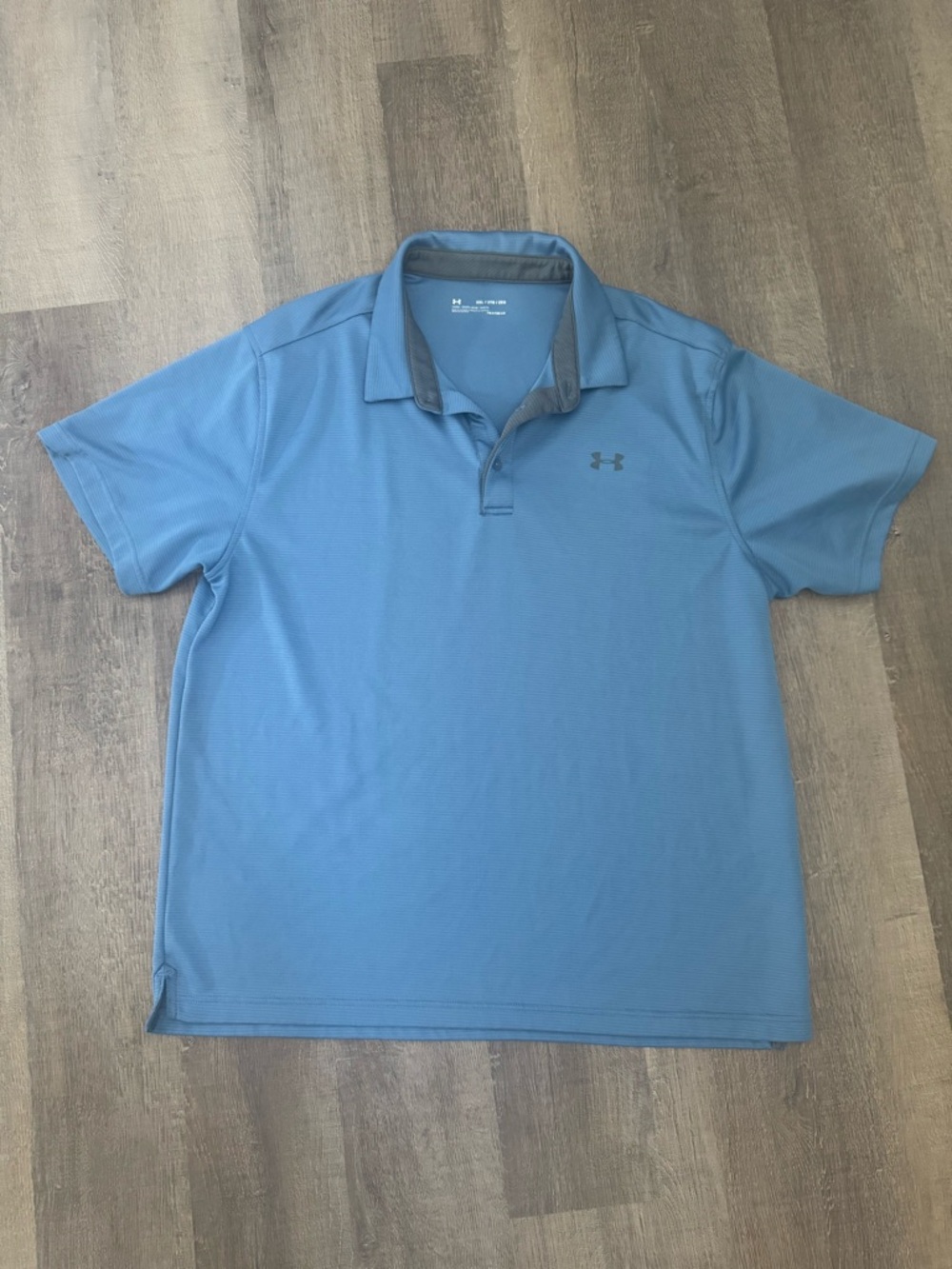 Under Armour Men’s Blue Performance Polo with Contrast Collar